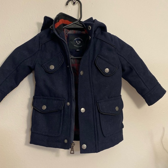 Urban Republic boys wool blue coat size 3 - Picture 1 of 6